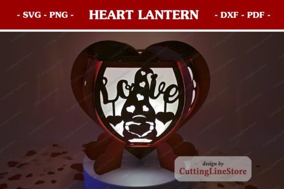 3D SVG Heart for Valentine S Day Branding
