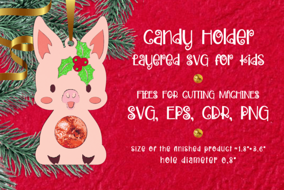 Baby Pig Christmas Candy Holder: A 3D SVG Review