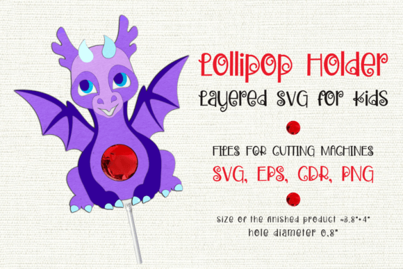 Beautiful Dragon Lollipop Holder: 3D SVG Shapes Review