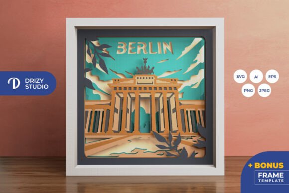 Berlin 3D SVG for Stunning Shadow Boxes