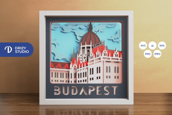Budapest 3D SVG for Stunning Shadow Boxes