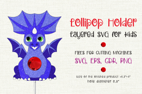 Dragon Lollipop Holder: A 3D SVG for Shapes