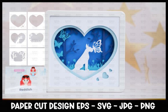 Great Dane Shadow Box: 3D SVG for Pet Branding