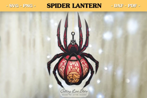 Hanging Spider Paper Lantern: 3D SVG Shapes Review