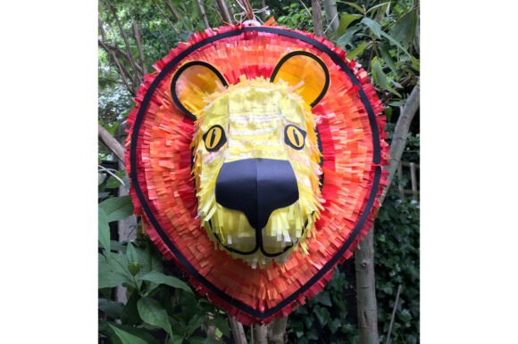 Lion Head Pinata: A Bold 3D SVG for Other Projects