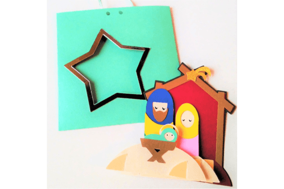 Nativity Christmas Scene Pop-Up Card: 3D SVG Review