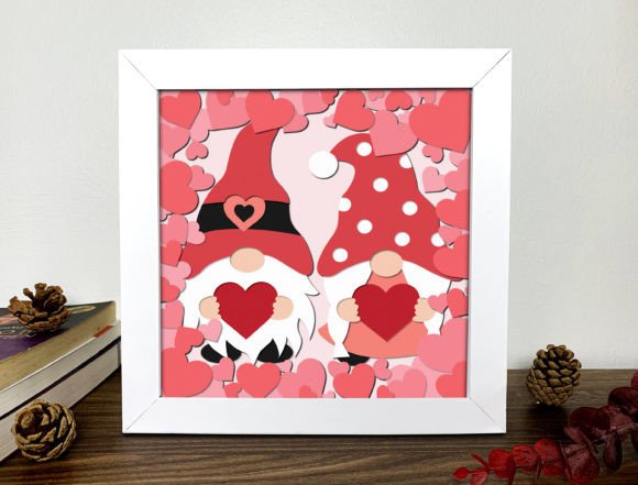Review: Gnomes Valentine Heart 3D SVG for Shops