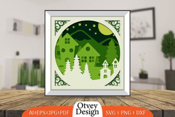 Reviewing Christmas Scene Layered Papercut for Embroidery