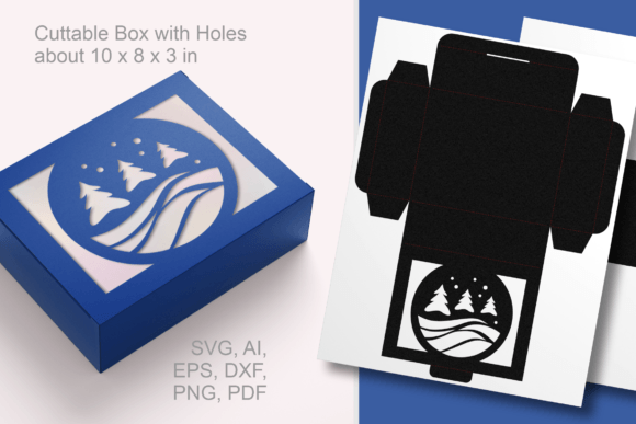 Starry Winter 3D SVG for Gift Boxes & Blog Graphics