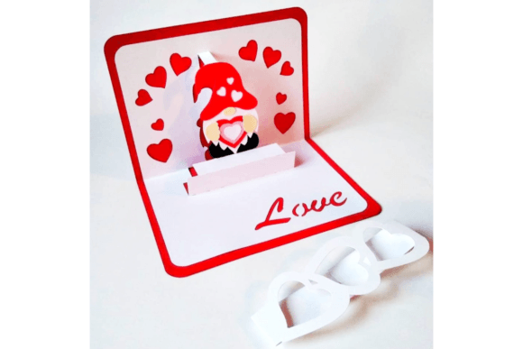 Valentine's Day Gnome Pop-Up Card: 3D SVG Review